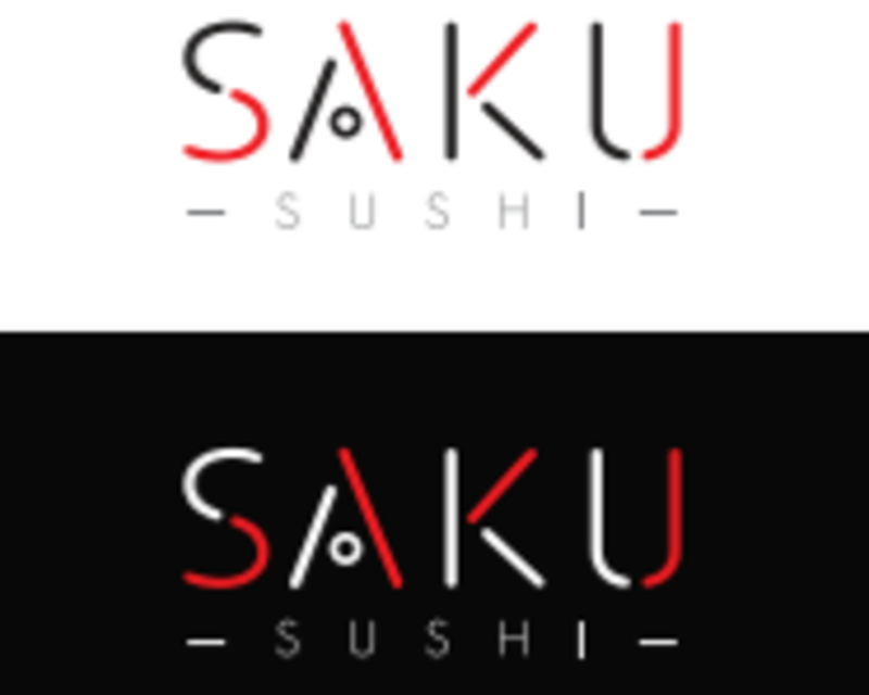 SAKU SUSHI logo